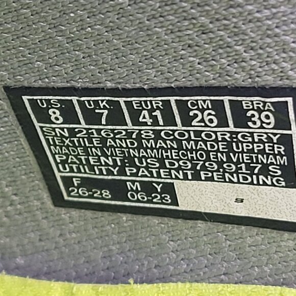 Skechers Go Walk 6 Slip-In Men's Gray Stretch Fabric Sneakers SN216278 US Size 8 - Picture 8 of 8